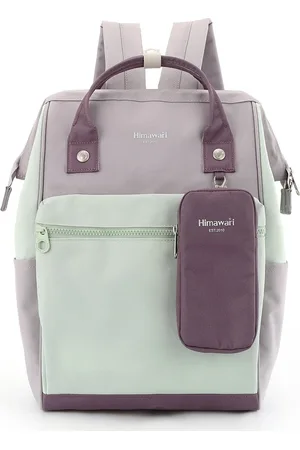 Peterson Himawari Mintově-fialový dámský batoh s praktickým pouzdrem 1027