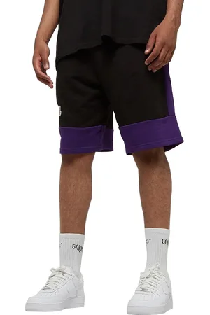 New Era Černo-fialové kraťasy NBA Colour Block Short Lakers 60416375