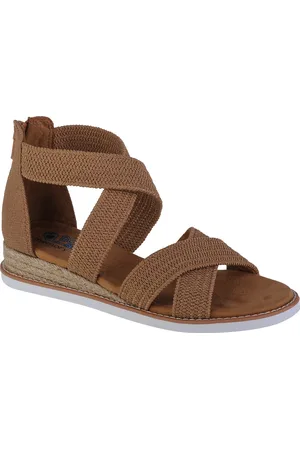 Skechers Hnědé dámské sandály Desert Kiss - Desert Nights