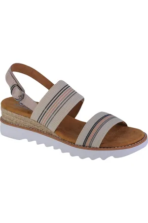 Skechers Béžové dámské sandály Desert Kiss Hi - Tea Time