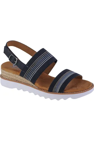 Skechers Černé dámské sandály Desert Kiss Hi - Tea Time