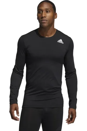 adidas Černé pánské tričko Techfit Compression Long Sleeve GM5038