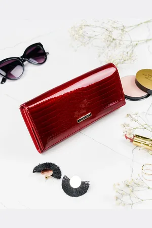 LORENTI Vínová vzorovaná peněženka S098 72401-RS-1220 RED