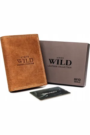 Always Wild Světle pánská kožená peněženka A129 N4-P-CHM-1003 COGNAC