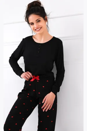 Sensis Černé pyžamo Eternity dł/r S-XL
