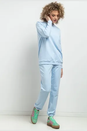 Tessita Dámská světle modrá basic mikina máma a dcera MMM39 - light blue Rozmiar: M/L