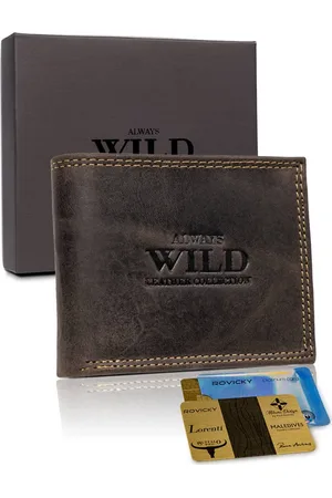 Always Wild Tmavě peněženka A178 N0035-CHM-8700 BROWN