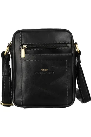 Peterson Crossbody z kůže PTN TB-117-COM BLACK