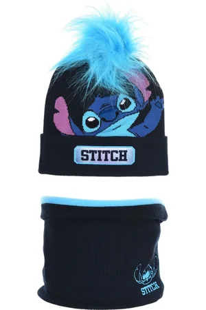 Lilo & Stitch Tmavě modrý dívčí set čepice a nákrčníku Stitch