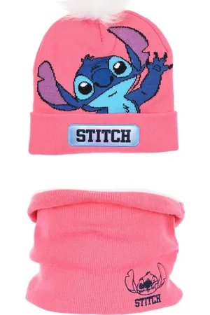 Lilo & Stitch Růžový dívčí set čepice a nákrčníku Stitch