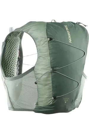 Salomon Khaki běžecký batoh Active Skin 8 Set C21780