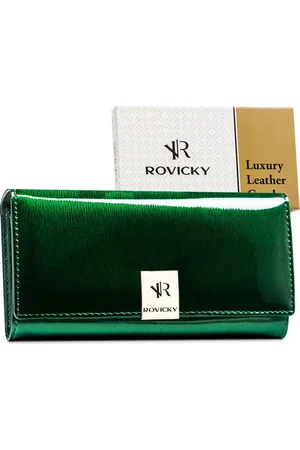 ROVICKY Lakovaná dámská kožená peněženka V205 [DH] RH-24A-1-SH