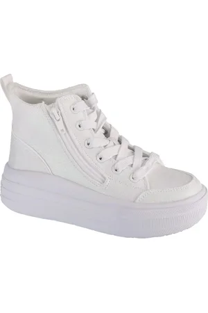 Skechers Bílé dívčí třpytivé tenisky Hyperlift 310253L-WHT