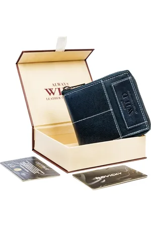 Always Wild Modrá peněženka na zip A101 N50504-HWM-9731 NAVY