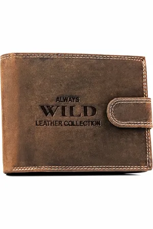 Always Wild Kožená peněženka na patentku A199 N992L-CHM-BL