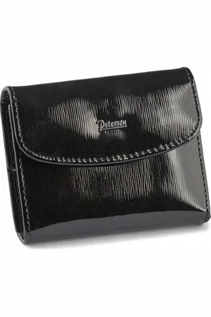 Peterson Černé elegantní lesklé pouzdro na doklady PTN BC-105-BLACK