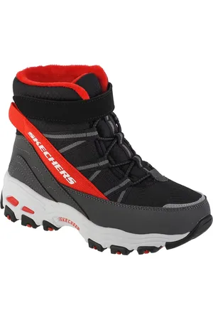 Skechers Černé chlapecké zimní boty D Lites 660092L-BKRD