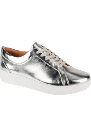 FitFlop Stříbrné dámské tenisky Rally Sneakers X22-011