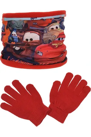Cars Disney červený nákrčník + rukavice