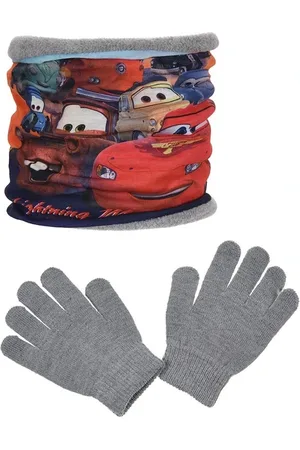 Cars Disney šedý nákrčník + rukavice