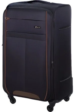 Basics from Amsterdam SOLIER ČERNÝ CESTOVNÍ KUFR VEL. M STL1311 BLACK/COFFEE 23