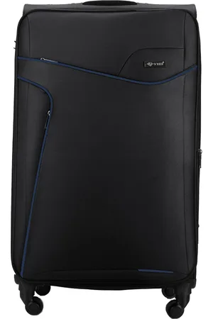 Basics from Amsterdam Solier černý cestovní kufr vel. M STL1651 BLACK/BLUE 23