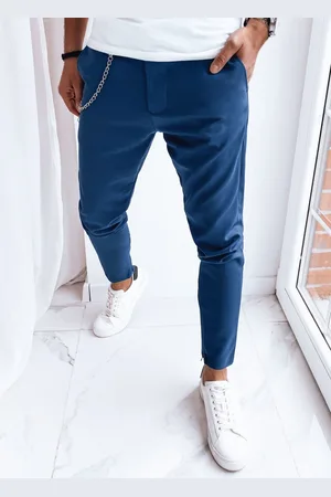Basics from Amsterdam Tmavě modré pánské ležérní kalhoty UX4009