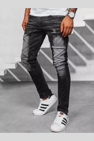 Basics from Amsterdam Černé pánské džínové kalhoty UX3950