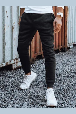 Basics from Amsterdam Tmavě šedé pánské jogger tepláky UX4431