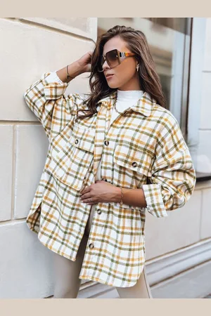 Basics from Amsterdam Zeleno-žlutá károvaná košile LORI TY2574