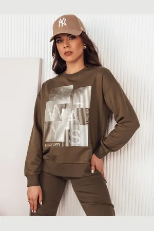 Basics from Amsterdam Hnědá mikina s potiskem FEMMES BY1282