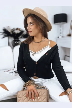Basics from Amsterdam Černý kratší svetřík MELANIA MY1656