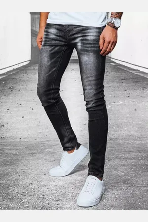 Basics from Amsterdam Černé pánské džínové kalhoty UX3913