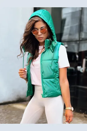 Basics from Amsterdam Zelená krátká prošívaná vesta OSHE TY3702