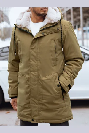 Basics from Amsterdam Tmavě béžová teplá pánská parka TX4602