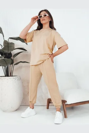 Basics from Amsterdam Béžová souprava trička a tepláků RIZNA