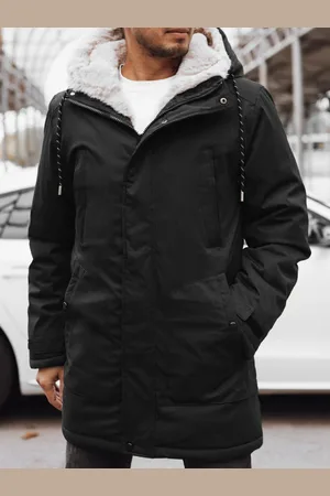 Basics from Amsterdam Černá pánská teplá parka TX4589