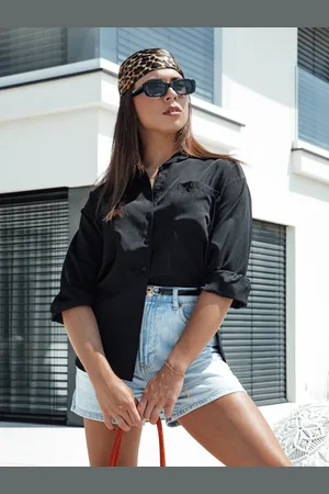 Basics from Amsterdam Černá dámská košile ELEGANZZA DY0437