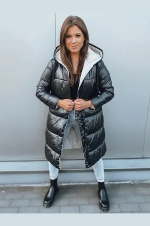 Basics from Amsterdam Černý oboustranný dlouhý kabát KERMIT TY2859