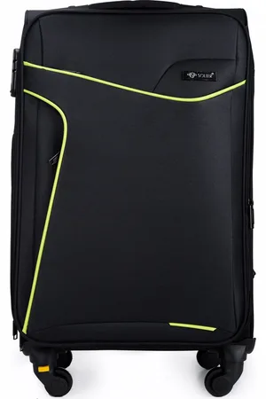 Basics from Amsterdam Solier Černý cestovní kufr vel. M ( STL1651 BLACK/GREEN 23