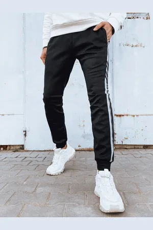 Basics from Amsterdam Černé pánské tepláky s pruhem UX4195