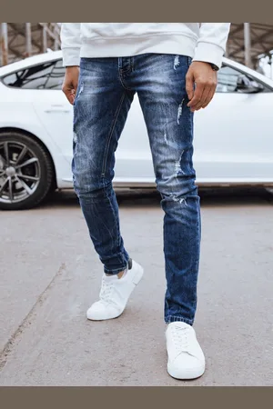 Basics from Amsterdam Modré pánské džíny UX3995