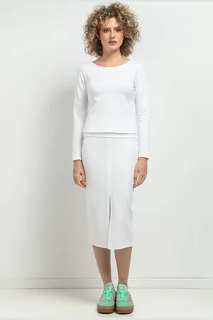 Tessita Bílá dámská lehká mikina - máma a dcera MMM41 - white Rozmiar: 3XL