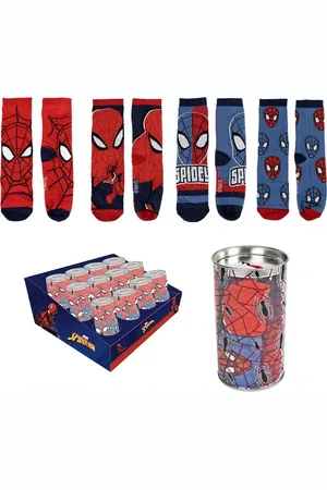 SPIDERMAN Set dětských ponožek v pokladničce Marvel: Spider-Man