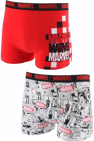 Marvel Sada 2 pánských boxerek - červená/šedá