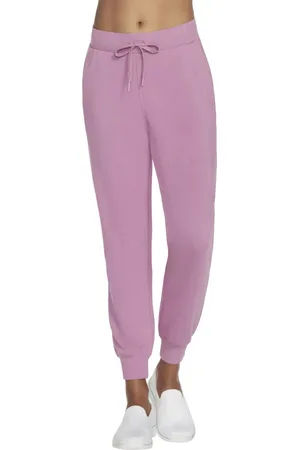 Skechers Růžové dámské tepláky Skechluxe Elevate Jogger Pant PT79-LTMV