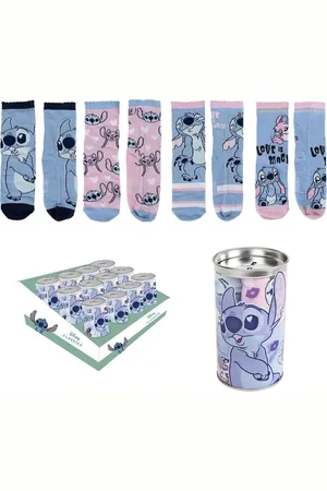 Lilo & Stitch Set dětských ponožek v pokladničce Stitch