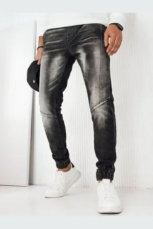 Basics from Amsterdam Černé pánské džínové jogger kalhoty UX4253