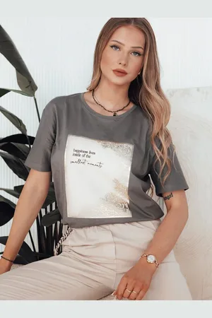 Basics from Amsterdam Tmavě šedé tričko s potiskem CHANTE RY2585
