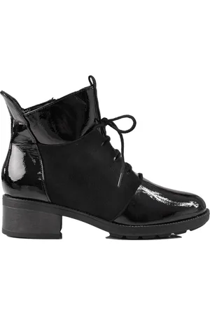 GOODIN Elegantní šněrovací kotníkové boty GD-HF283A-B